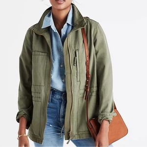 Madewell Army Green Military Jacket in S